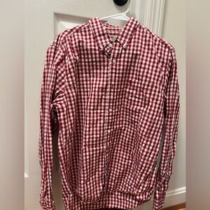 Timberland Red and White Plaid Shirt